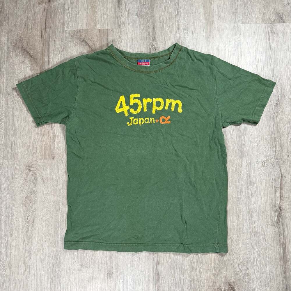 Mens 45rpm Japan Standard Item Graphic T-Shirt Medium Archive Skater